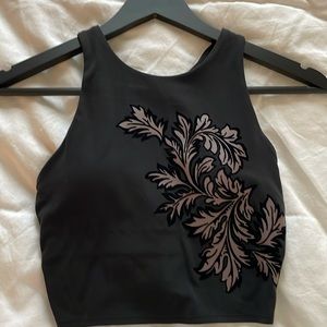 Athleta crop racerback tank top XS